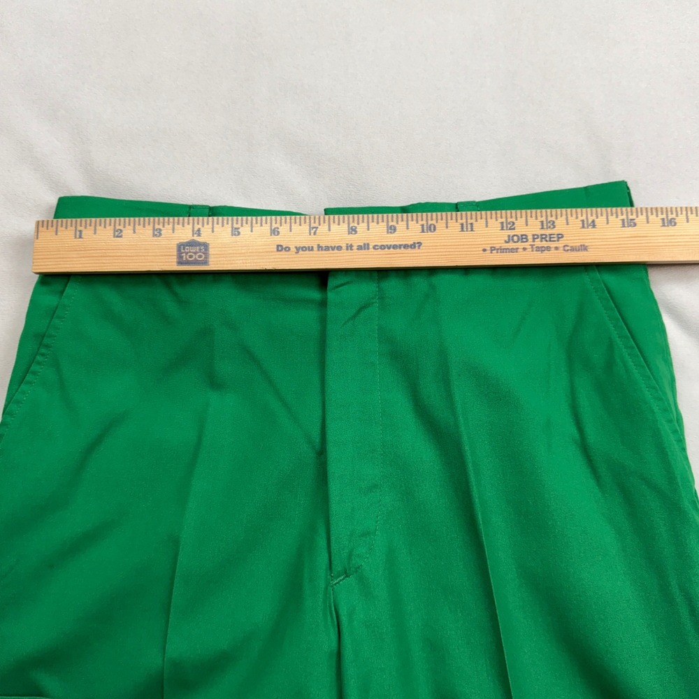 VTG 70's LL Bean Mens Kelly Green Cuffed Ivy League Golf USA Clergy Estate Find - Picture 3 of 11
